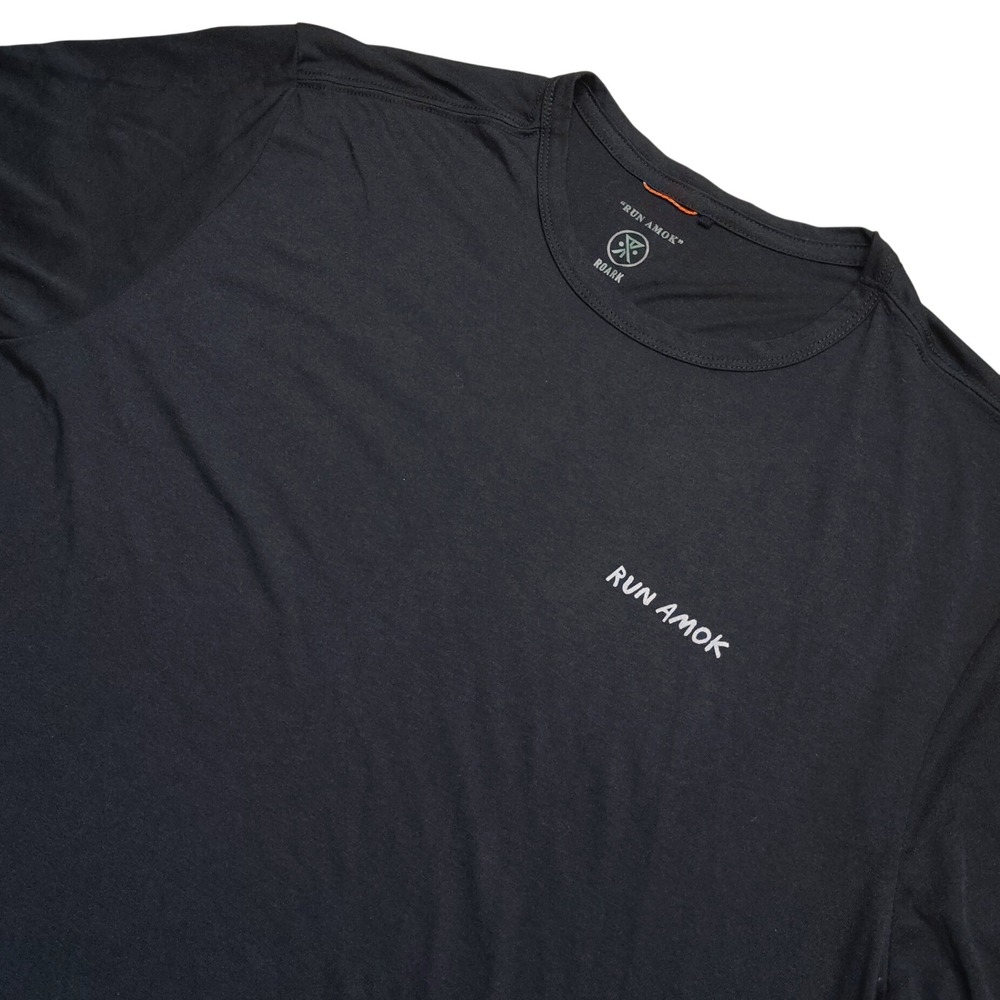 Roark Run Amok T Shirt Mathis Core Short Sleeve Tee Mens XL Black RK403